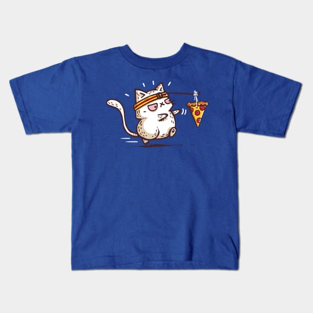 Self Meowtivation Kids T-Shirt by Walmazan